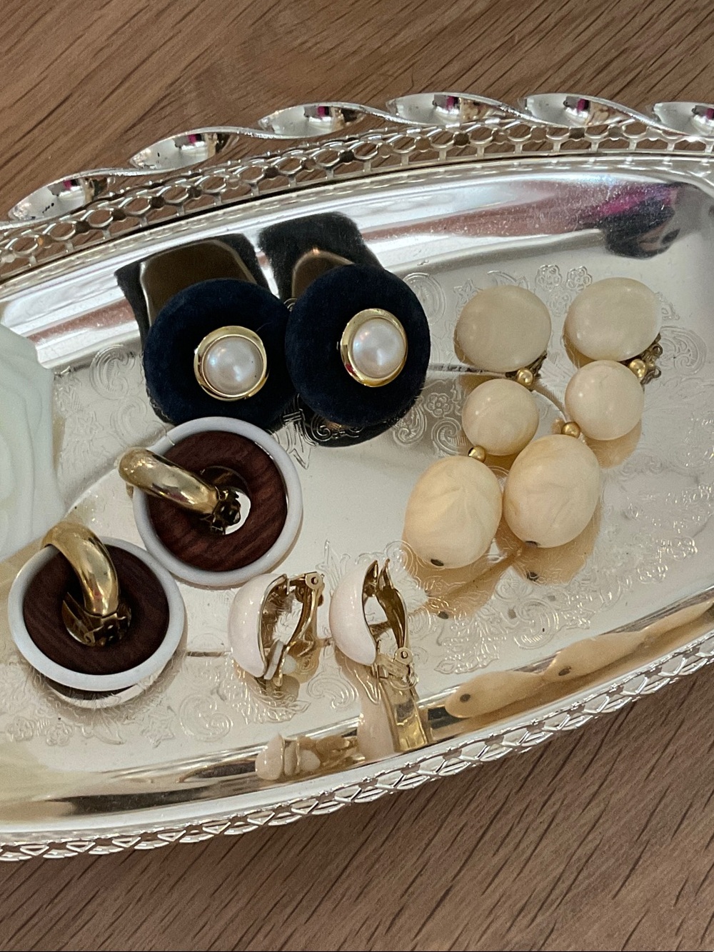 Lot Of FUN Vintage Clip-On Earrings Unbranded Costume Jewelry